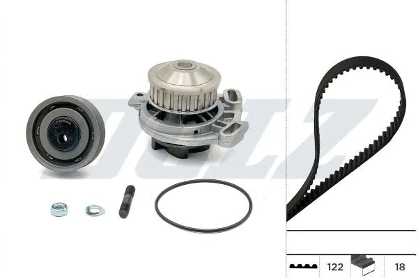 Kamremssats med vattenpump DOLZ KD122