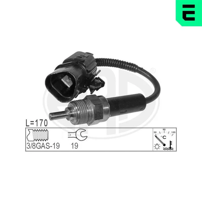 Sensor, kylmedietemperatur ERA 330574