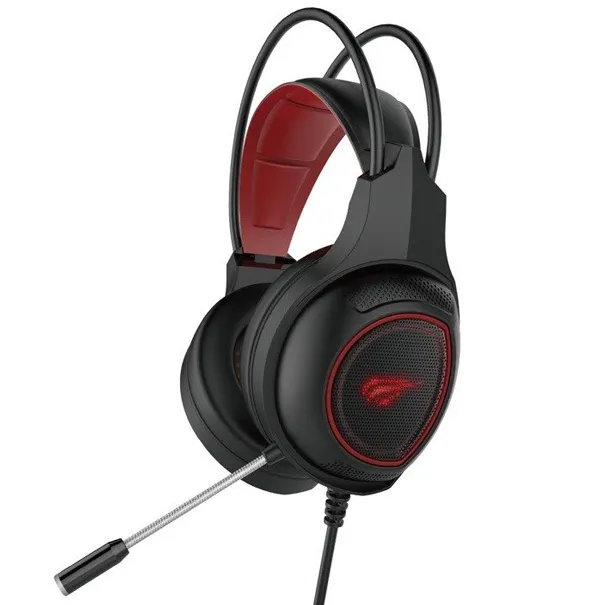 Gamenote H2239D-Headset Svart/Röd