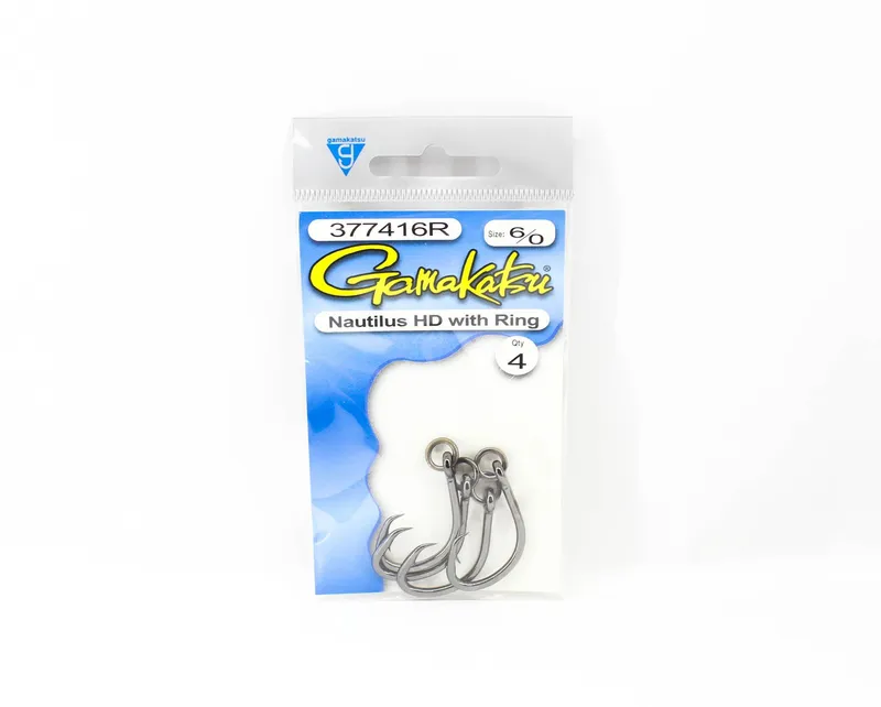 Gamakatsu 377416 Nautilus HD NSB med ringstorlek 6/0, 4 per förpackning (3410)