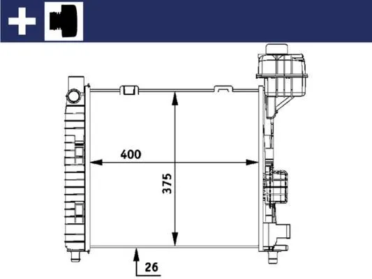 MAHLE CR 322 000S Kylare