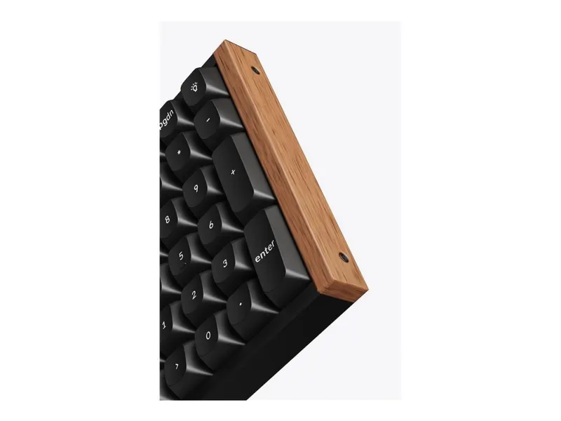 Keychron K4 HE SE (Wood) – Wireless Tri-Mode Hot Swap QMK Gateron 2.0 Purple Magnetic (Hall Effect) – Gaming Tangentbord – Nordisk – Svart