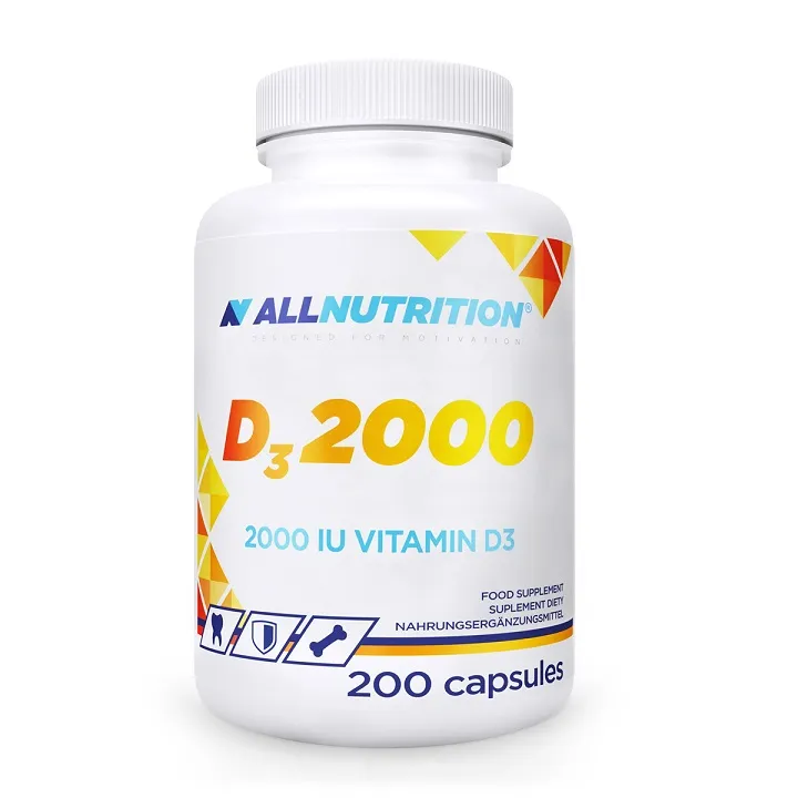 Allnutrition – Vit D3 2000, 2000 IE – 200 kapslar