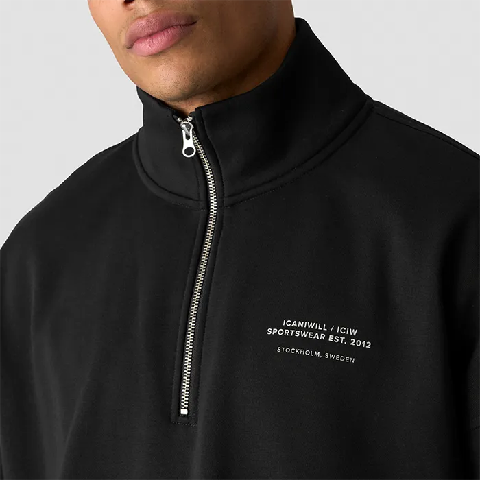 Everyday 1/4 Zip Tröja Svart (#4738)