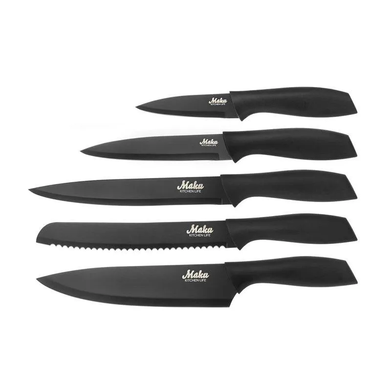 MAKU Knivset 5 st Svart