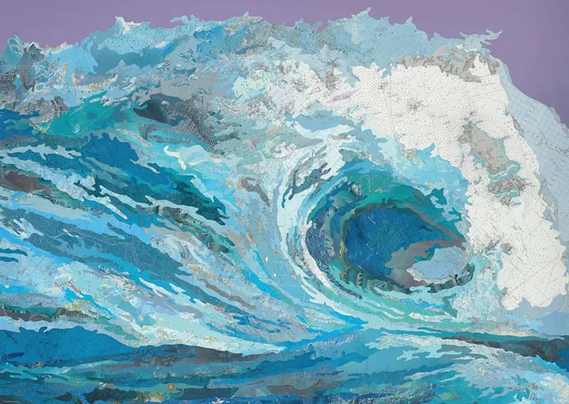 Pussel 2000bit Fine Art Map Wave