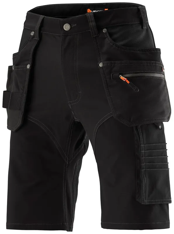 L.Brador 1420P Arbetsshorts svart C60