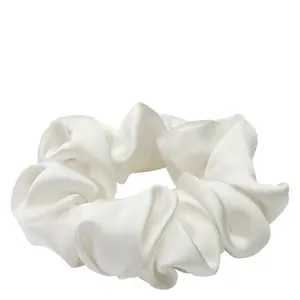 Lenoites Mulberry Silk Scrunchie White - 1 pcs