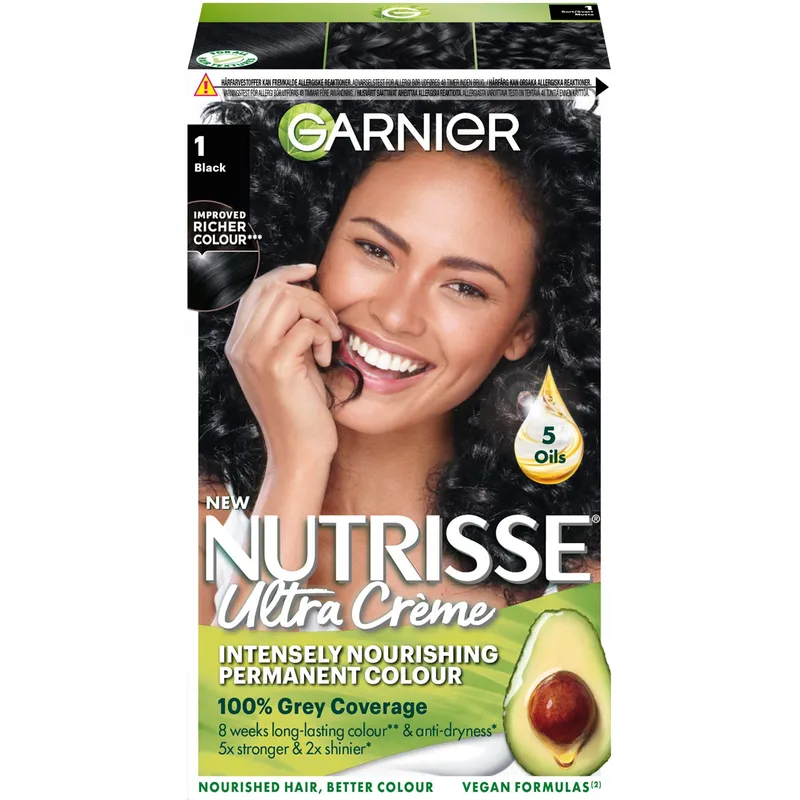 Garnier Nutrisse Ultra Créme Permanent Hårfärg 1 Black