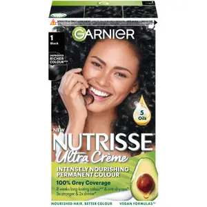 Garnier Nutrisse Ultra Créme Permanent Hårfärg 1 Black