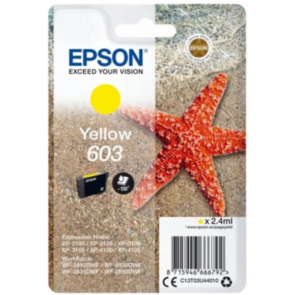 Epson Bläckpatron 603 gul 2.4 ml