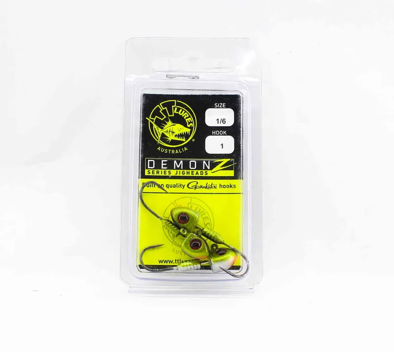 Tackle Tactics TT Demonz Jig Head 1/6 oz 1H 3/pack Grön (7815)