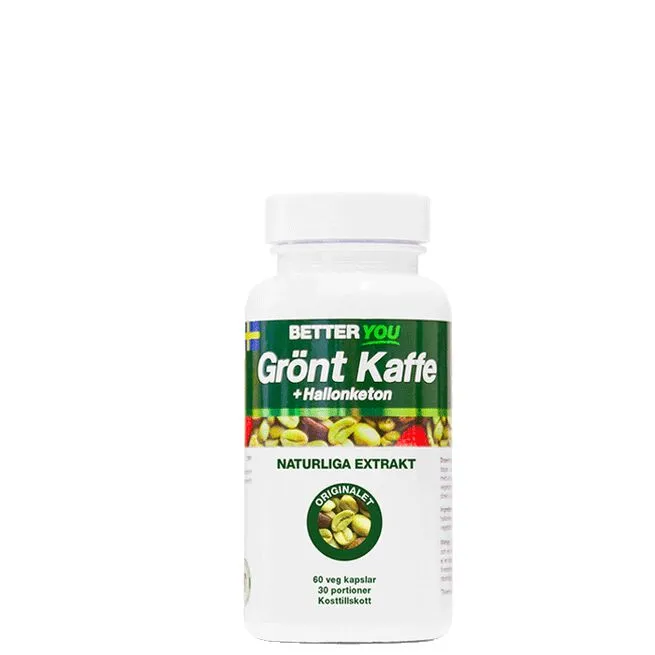 BETTER YOU Better You Grönt kaffe + Hallonketon 60 kapslar