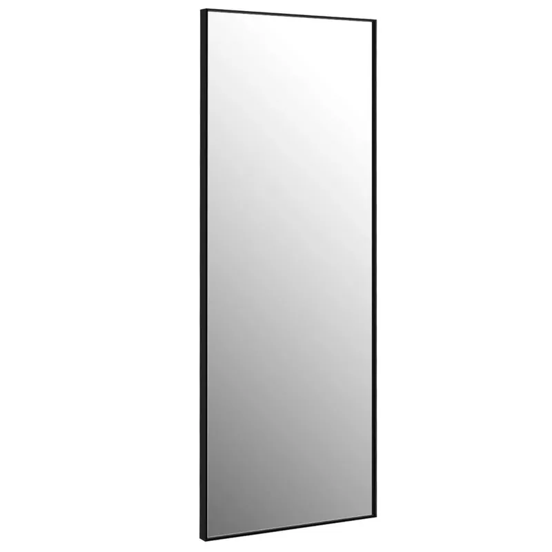 56 x 150 cm HD fullängdsspegel för hängande eller lutande väggspegel svart