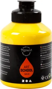 Akrylfärg Pigment 500ml gul