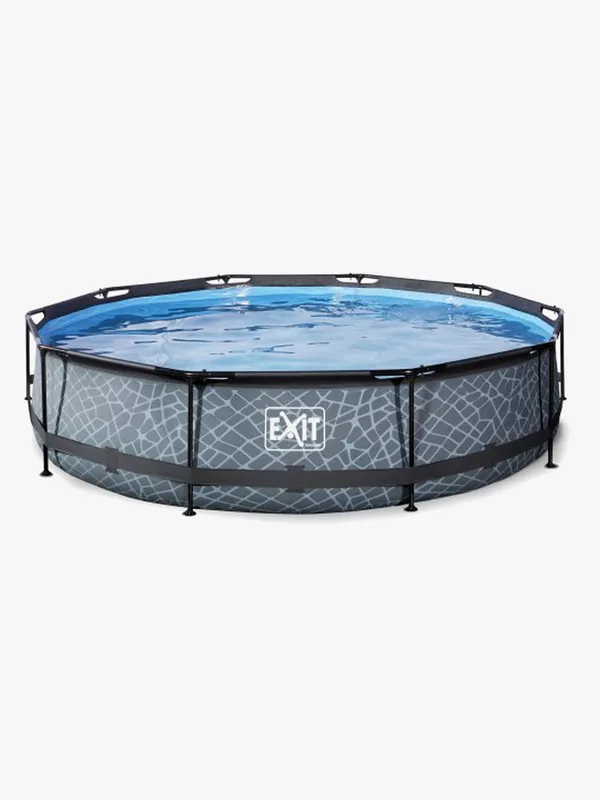 EXIT Stone Poolset 360×76 cm, Grå