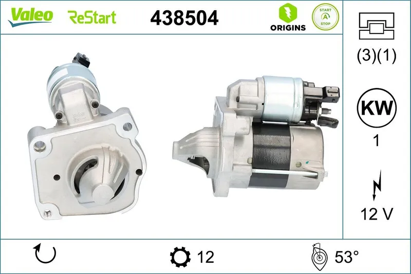 Startmotor VALEO 438504