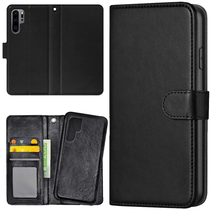 Huawei P30 Pro – Plånboksfodral/Skal Svart
