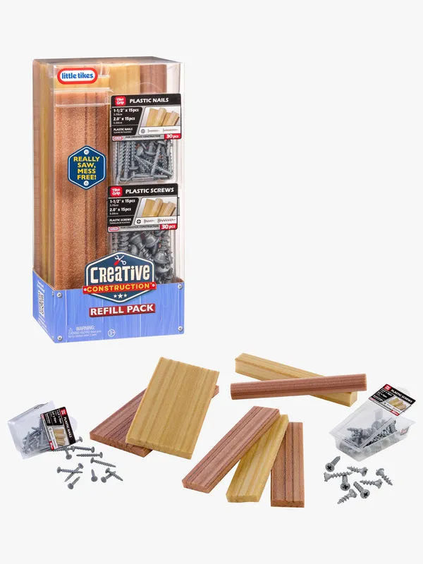 Little Tikes Kreativ Construction – Refill – Skivor/Spikar/Skruv