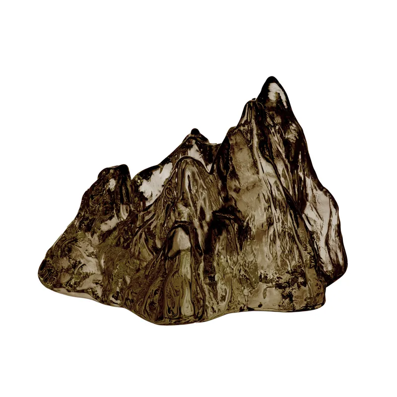 Kosta boda The Rock ljuslykta 9,1 cm, taupe