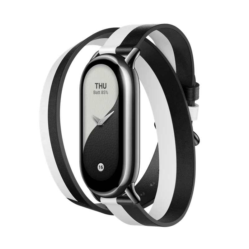 Xiaomi Smart Band 9/8 Double Wrap Strap - Black/White