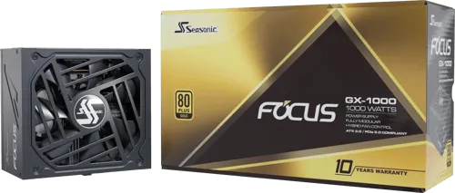 Seasonic FOCUS GX-1000 Strömförsörjning - 1000 Watt - 135 mm - ATX 3.1 - 80 Plus Gold certificate