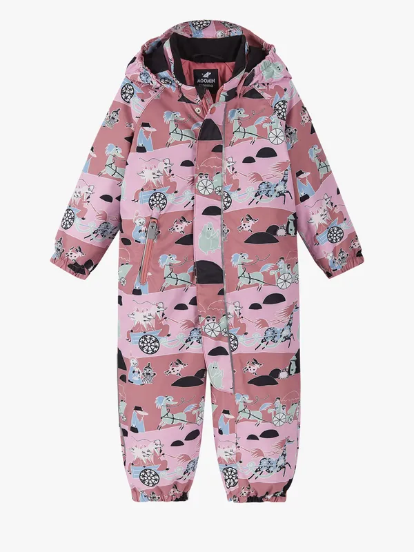 Reima Moomin Puhuri Vinteroverall, Rose Blush, 80