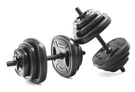 Hantelset styrketräning 20 kg – hantelset 20 kg 12 tallrikar