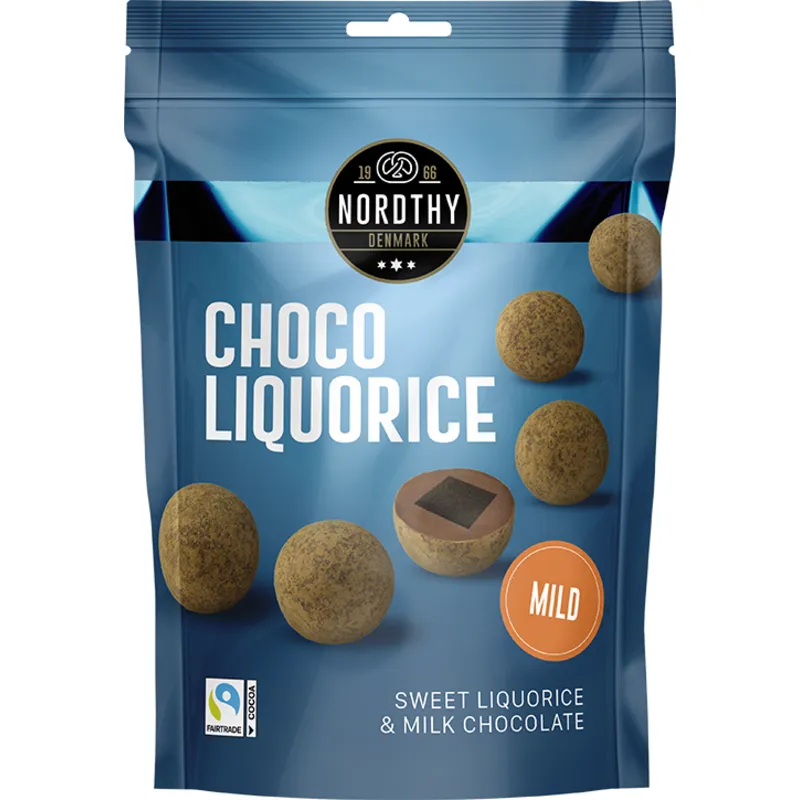 Nordthy Chokladlakritsbollar Mild 110g