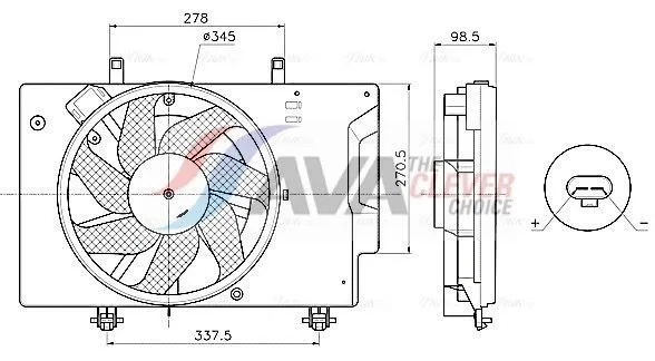 Kylfläkt Ava Cooling Systems FD7709