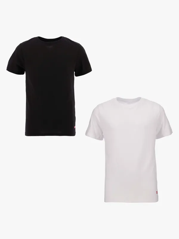 Levi’s LHB T-shirt 2-Pack, Black/White, 13-15 år