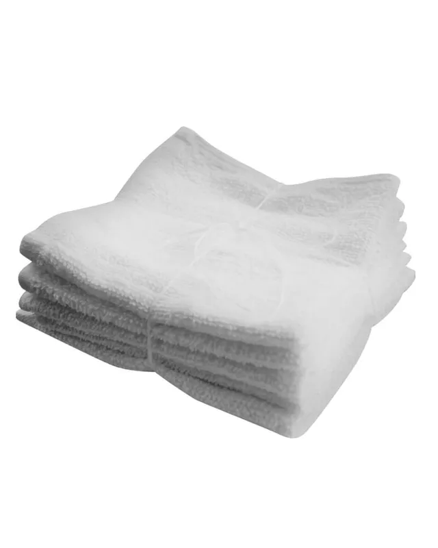 Oopsy Tvättlappar - 5-pack - Vit