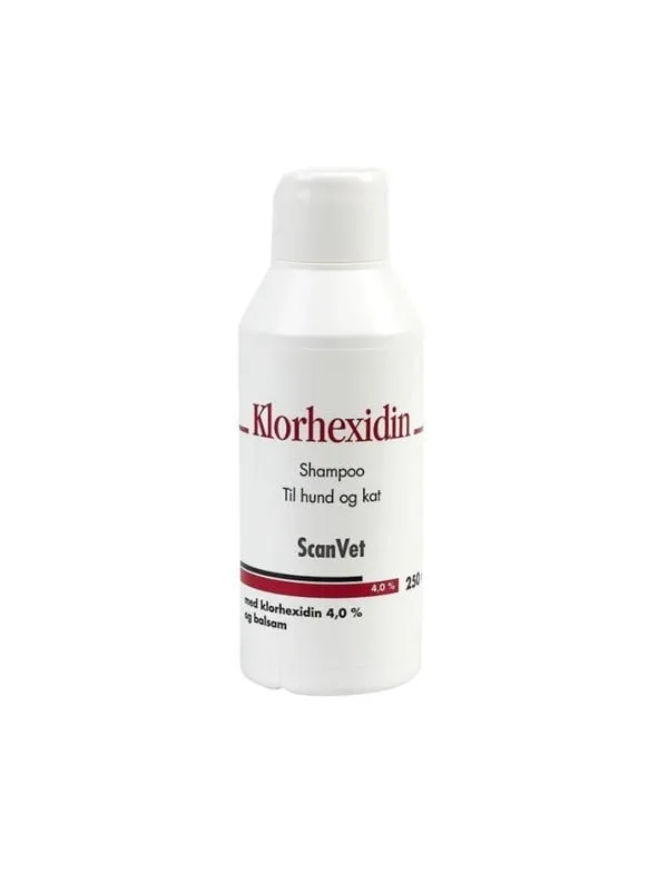 KRUUSE Klorhexidin 4 %, schampo m/balsam, 250 ml