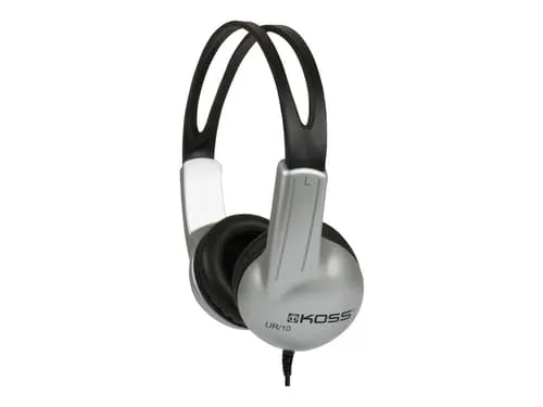 Koss Ur10 Hörlurar Kabel Huvudband Musik Svart, Silver Stereo Silver, Svart