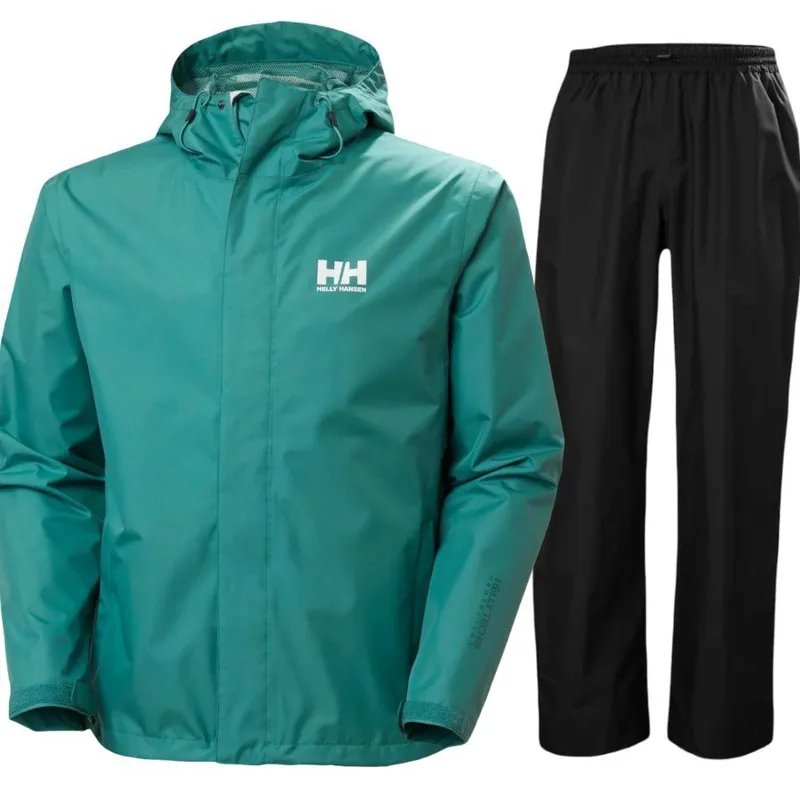Helly Hansen HH Rain/Dubliner Insulated regnställ, herr, svart/beige