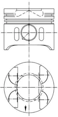 Kolv Kolbenschmidt 41014600
