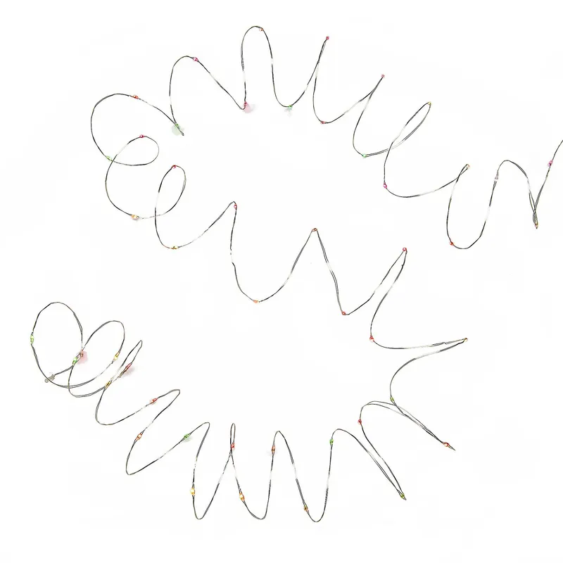 Konstsmide 6331-590 Ljusslinga färgskiftande, silverkabel 100 RGB, 9.9 m
