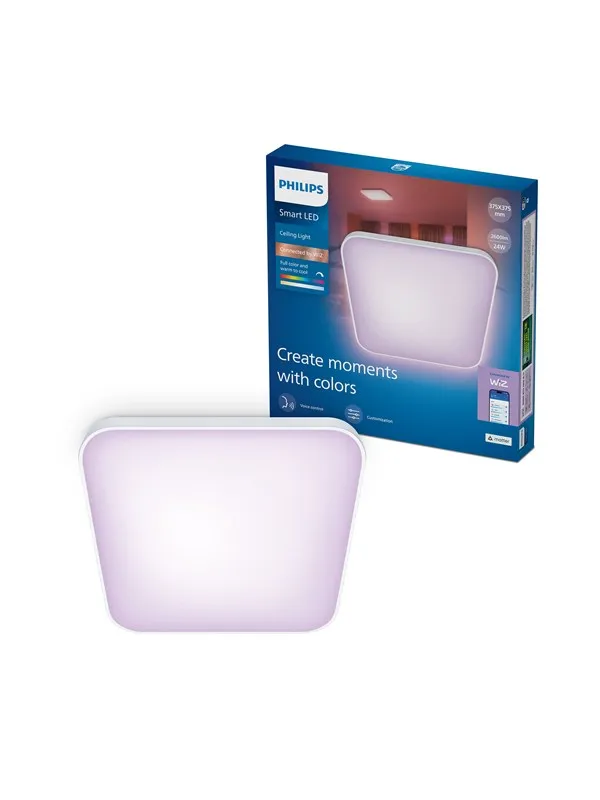 Philips Smart Lighting Smart taklampa, fyrkantig