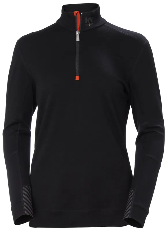 Helly Hansen Workwear Lifa Merino 75210_990 Underställströja svart, dam M