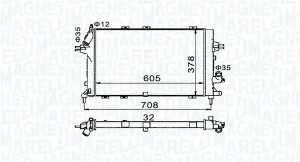 Kylare Magneti Marelli 350213153400