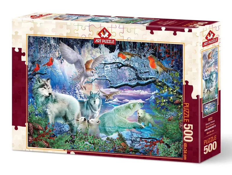 Art Pussel – Glaciär skog 500 bitar