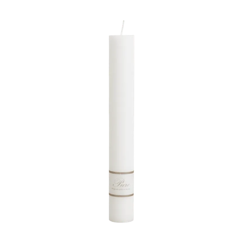 Stearinljus Pure - Blockljus 40x300mm vit
