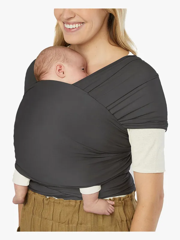 Ergobaby Aura Wrap Knit Bärsjal, Soft Black – Bäst i test