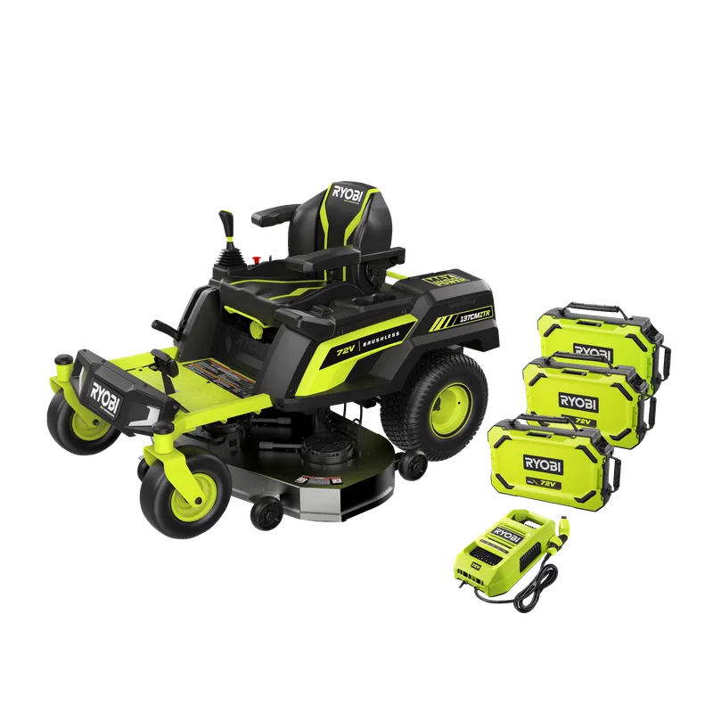 Ryobi MAX POWER RY72ZTRX137-310 Åkgräsklippare 72V, med laddare