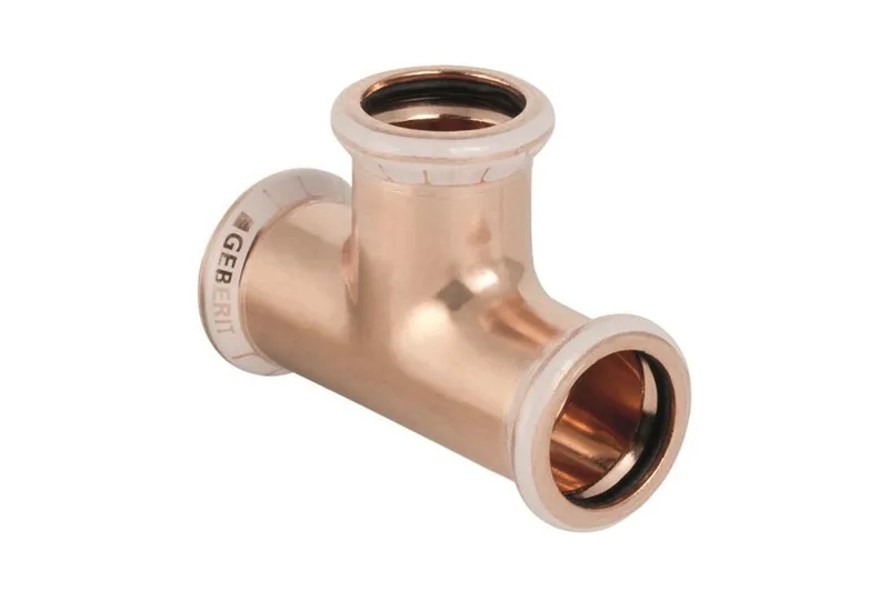 Geberit 1768299 T-rör pressas med M-backar 28 x 28 x 28 mm