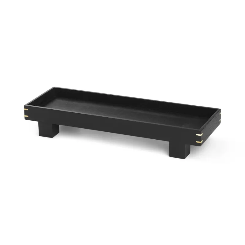 Ferm Living Bon träbricka X small Svartbetsad ek
