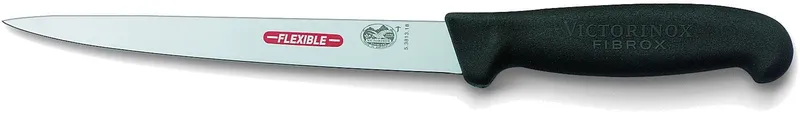 Victorinox Fiskfilékniv 18 cm smal ultraflexibelt blad, Svart Fibrox