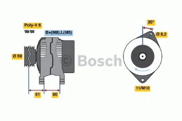 Generator BOSCH 0 986 049 061