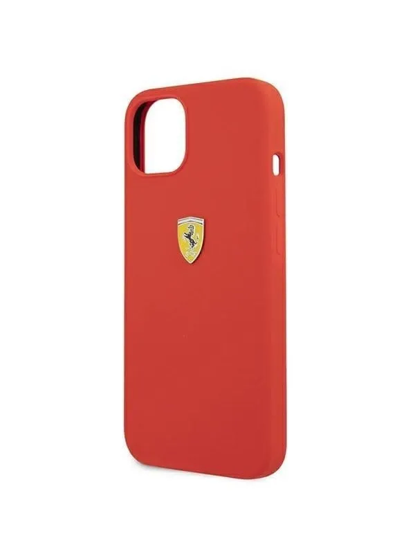 Ferrari Silicone Case for iPhone 13 mini – Red