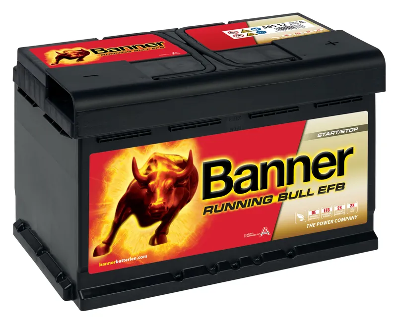 Banner Running Bull EFB 56512M Startbatteri 12V, 65 Ah